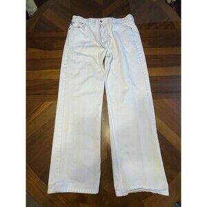Akademiks Jeans Sz 40x34 Mens White Pants Stretch Denim Y2K Hip Hop Straight